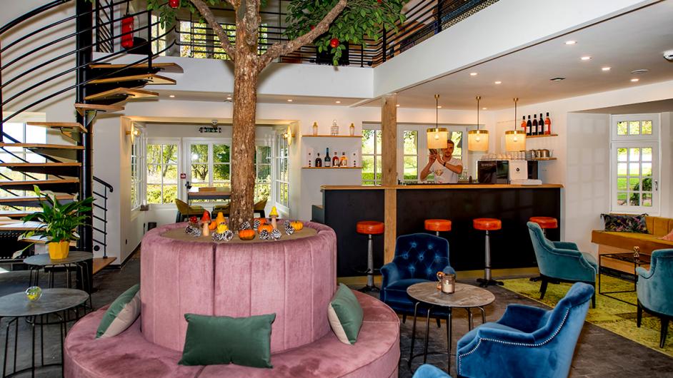 Les Jardins de Coppélia - espace salon - Hôtel restaurant - Pennedepie