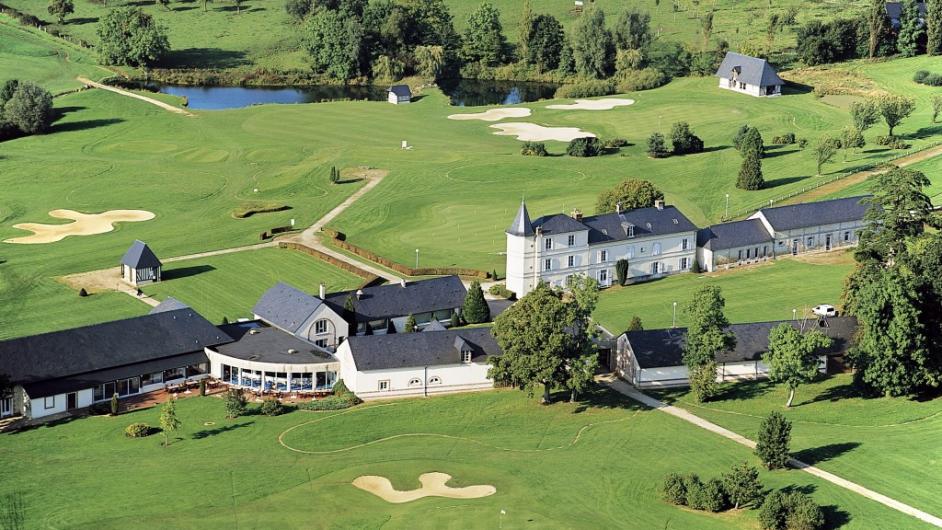 Restaurant du Golf Barrière Saint-Julien - extérieur - vue du ciel - Saint-Julien-sur-Calonne - Normandie - Calvados