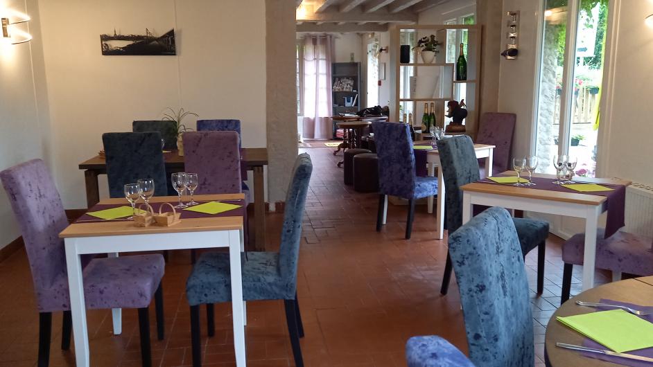 Salle restaurant Auberge Saint-Martin - Surville - Pays d'Auge - Calvados - Normandie