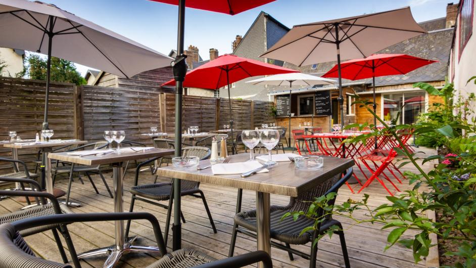 Restaurant La Popote en Cocotte - salle extérieur - terrasse - Pont-l'Evêque - Normandie - Calvados 
