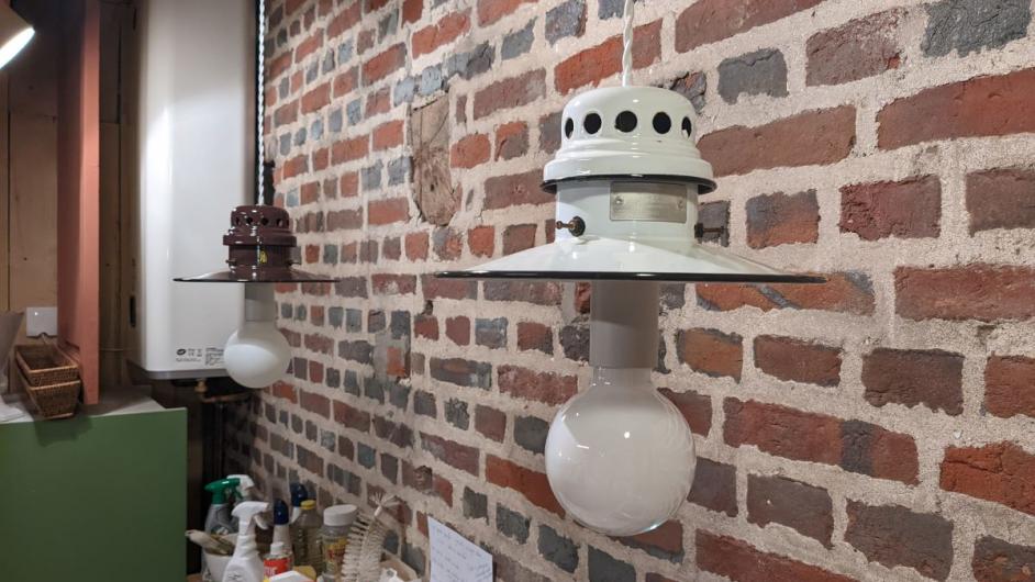 luminaires - 2 centres a partir de vieux chauffage gaz a Dozulé