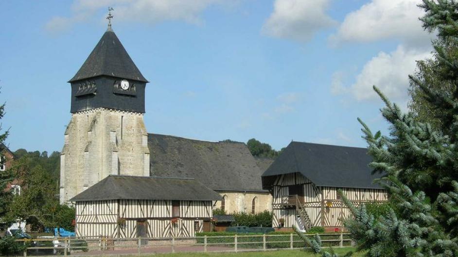 Village de Bonneville-la-Louvet - Eglise - Normandie - Calvados