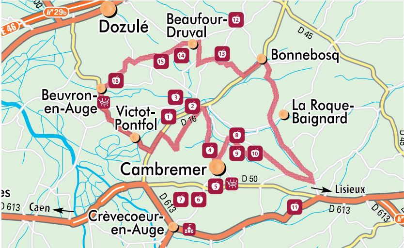 carte route du cidre